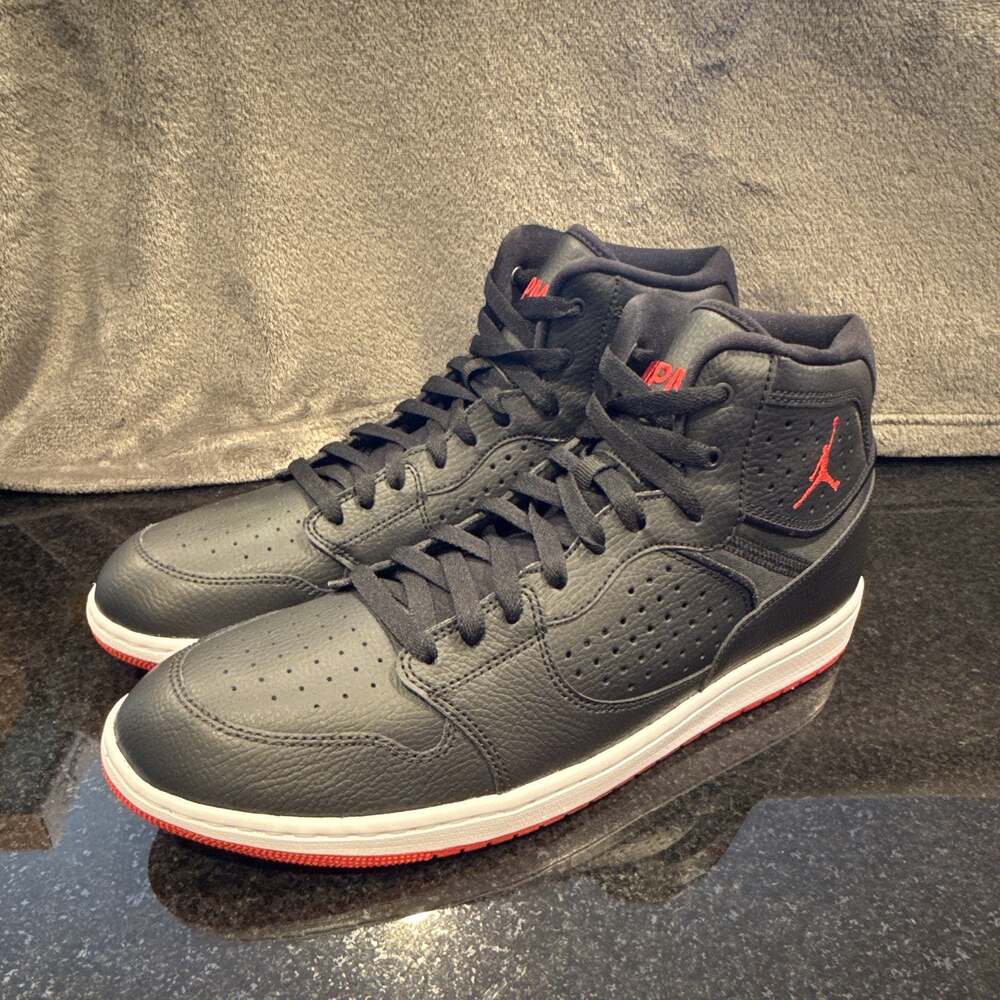 Air Jordan Access Mid Top Sneakers Black/Gym Red/White